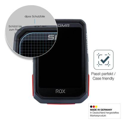 2x Screen Protector for SIGMA Sport Rox 4.0 matte Flexible Glass 9H dipos