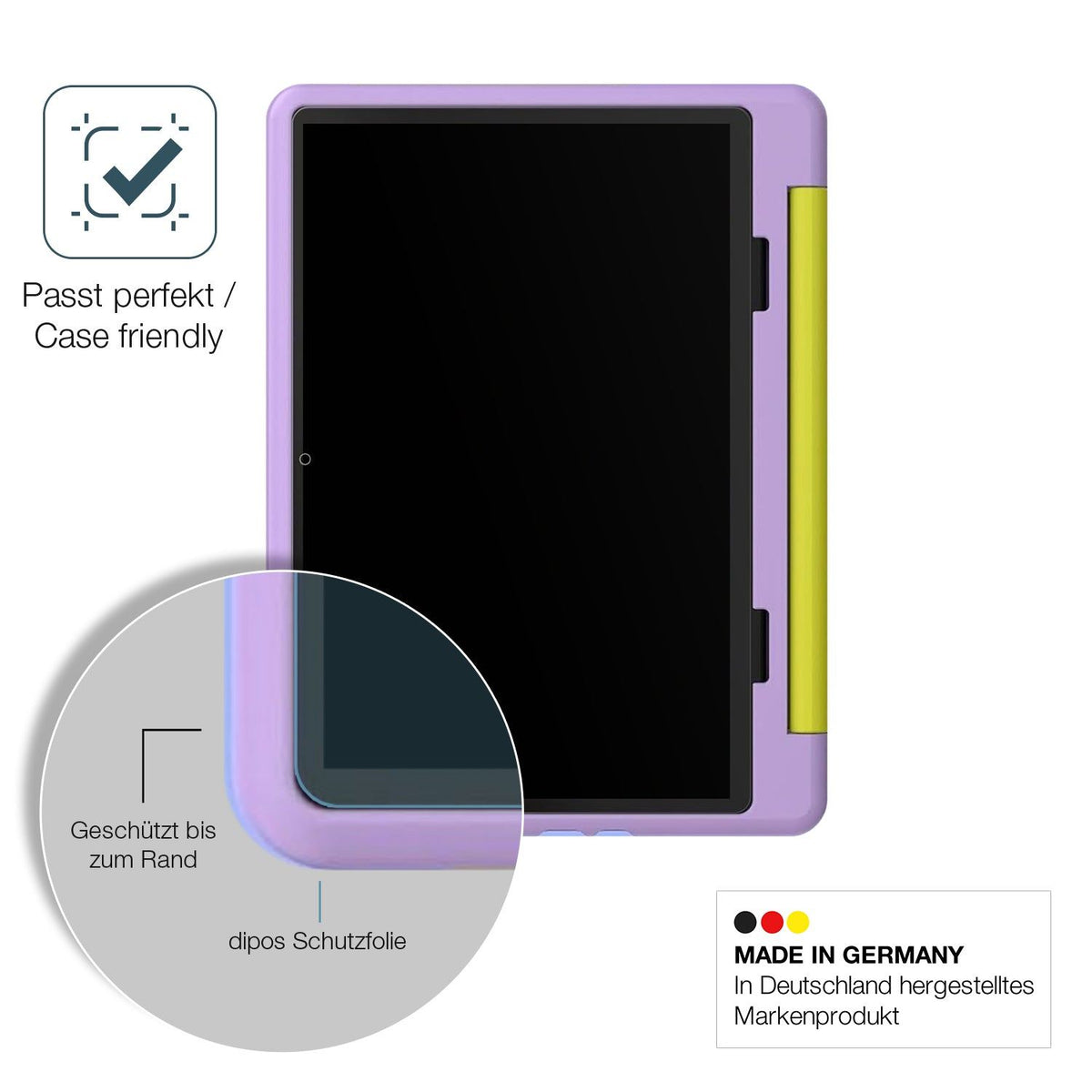 2x Screen Protector for Cheerjoy Kinder Tablet 10 Zoll matte Flexible Glass 9H