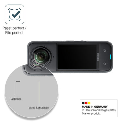 2x Screen Protector for Insta 360 X4 matte Flexible Glass 9H dipos