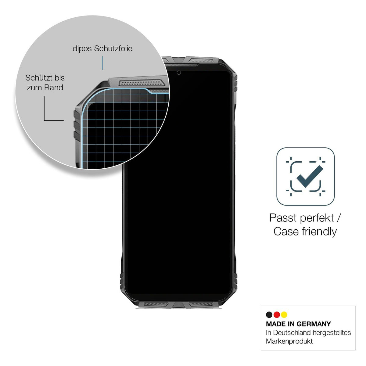 2x Screen Protector for Doogee Scyber matte Flexible Glass 9H dipos