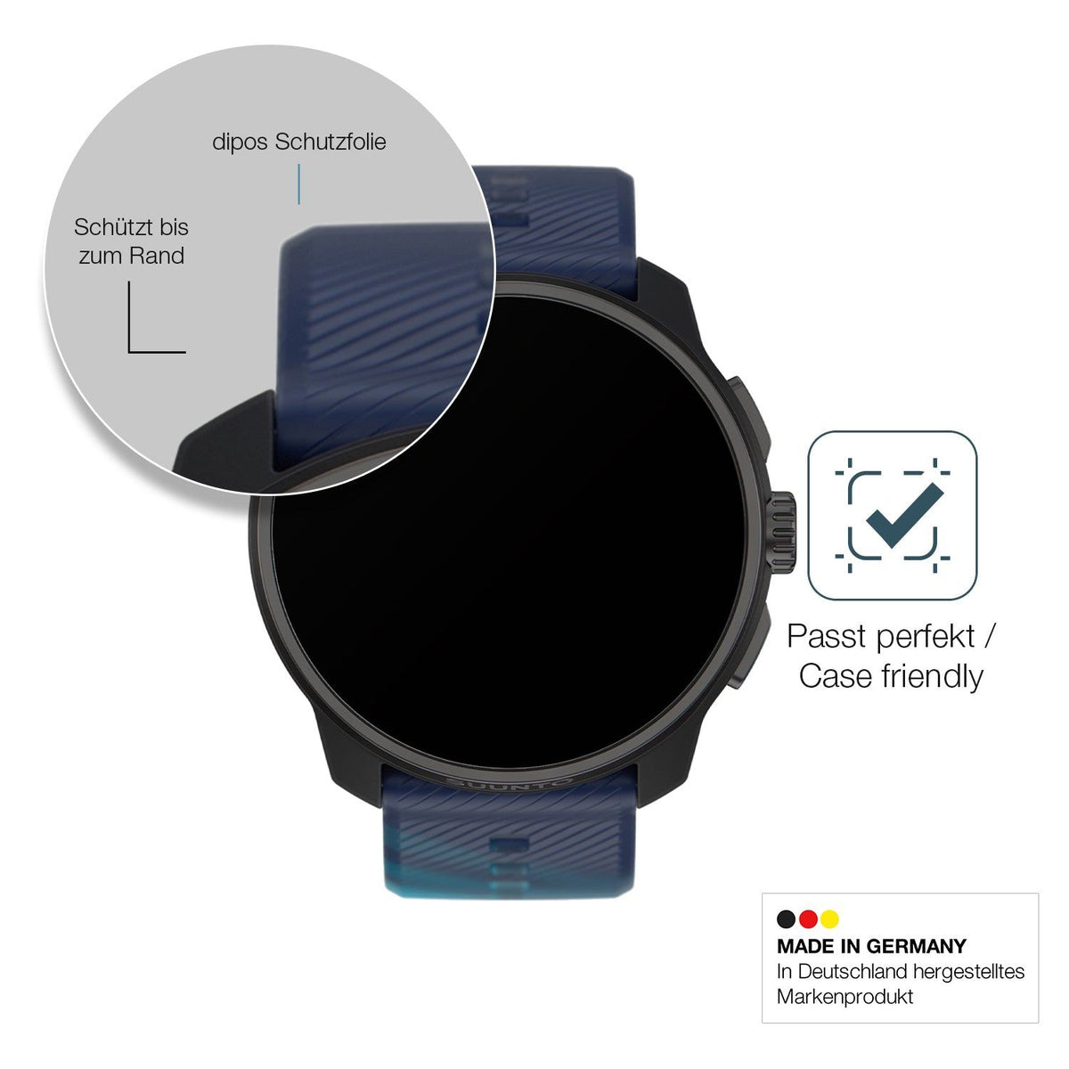 2x Screen Protector for Suunto Races matte Flexible Glass 9H dipos