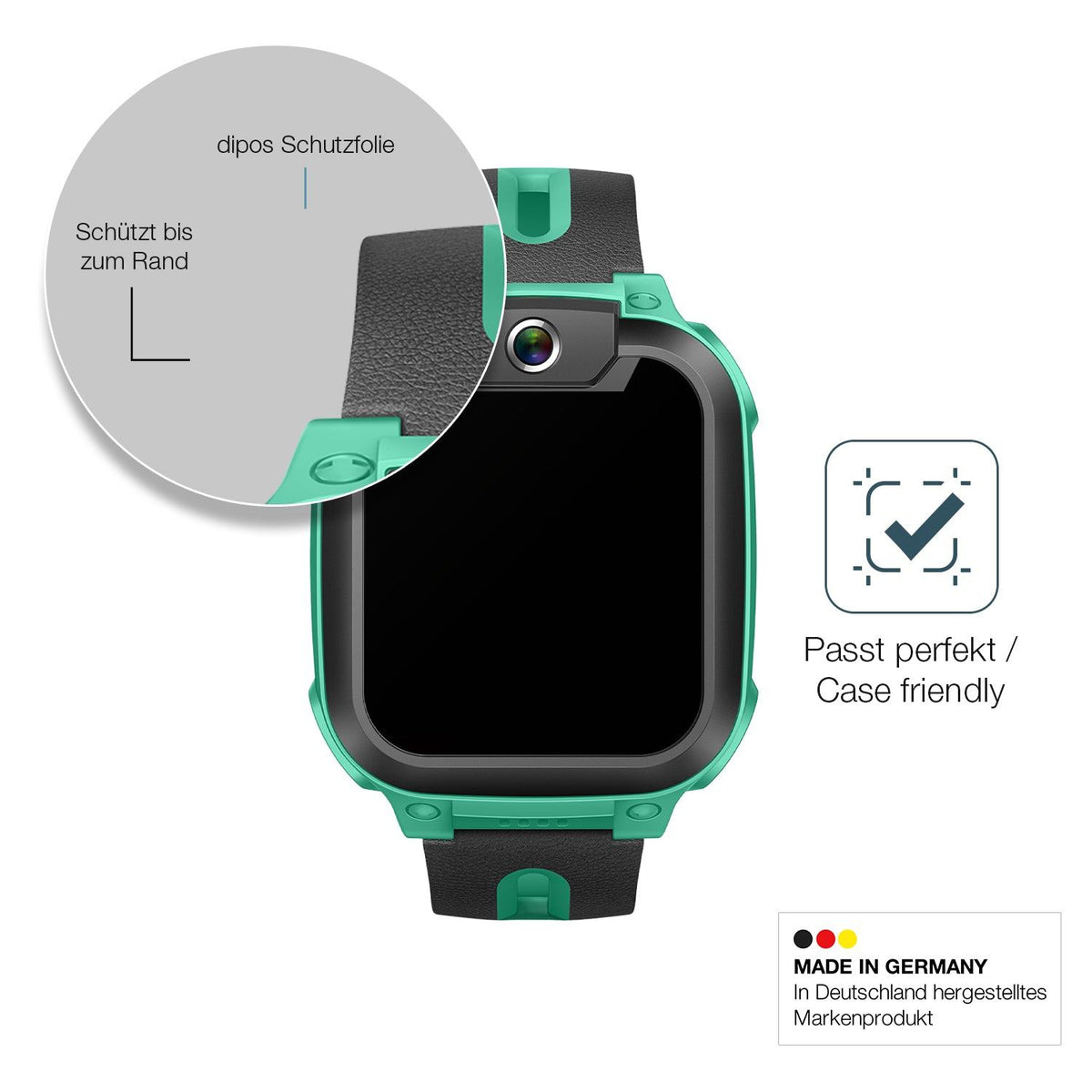 2x Screen Protector for Imoo Watch Phone Z1 matte Flexible Glass 9H dipos