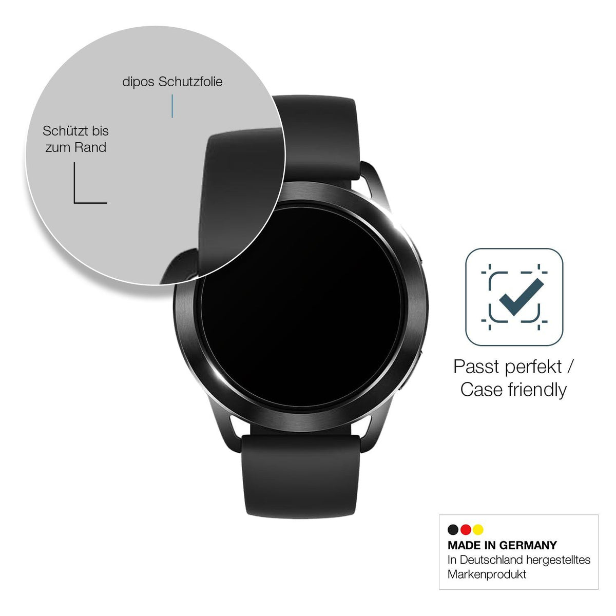 2x Screen Protector for Xiaomi Watch S3 matte Flexible Glass 9H dipos