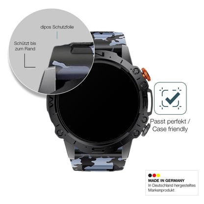 2x Screen Protector for Lige 1.43 Zoll Smartwatch matte Flexible Glass 9H dipos
