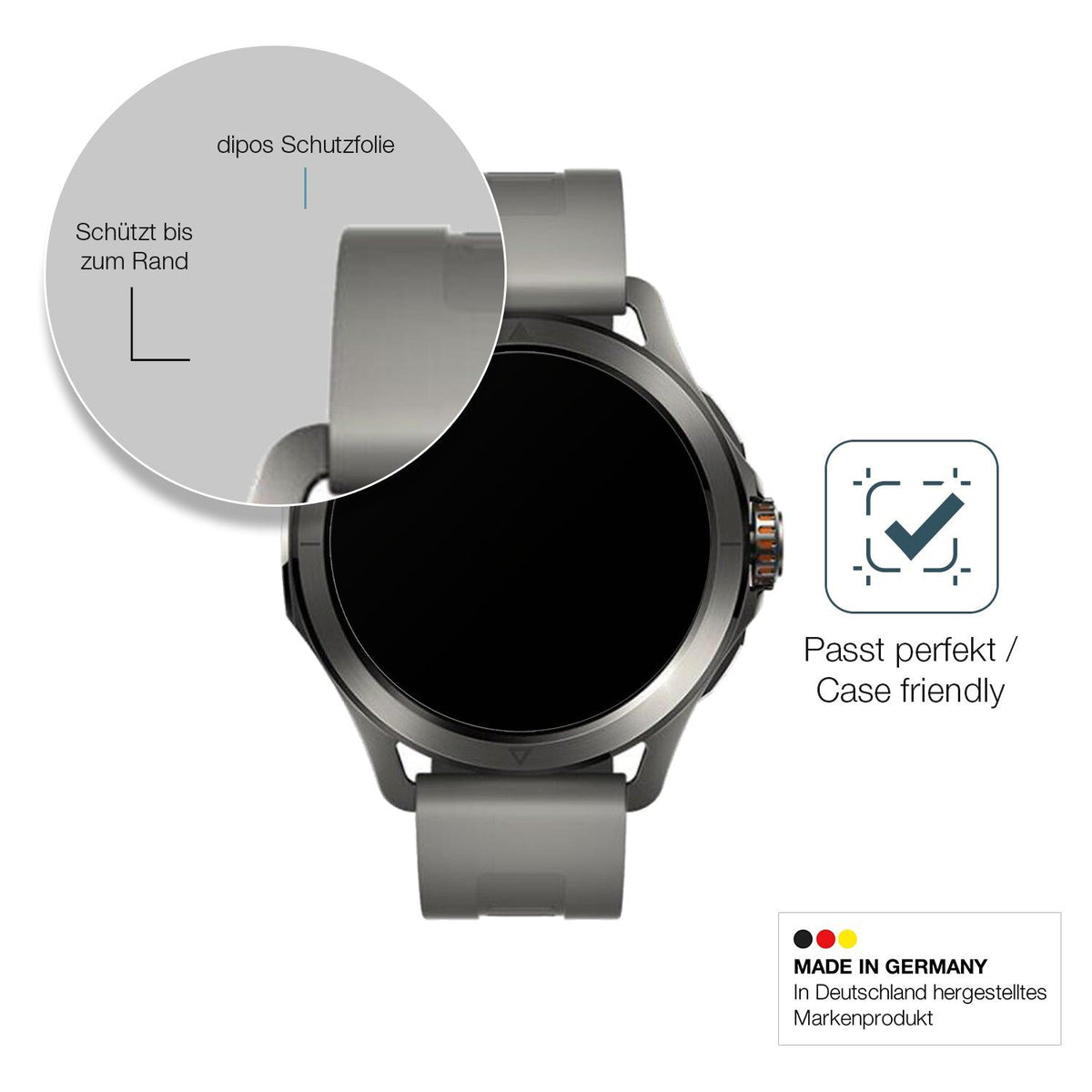 2x Screen Protector for Xiaomi Watch S4 matte Flexible Glass 9H dipos