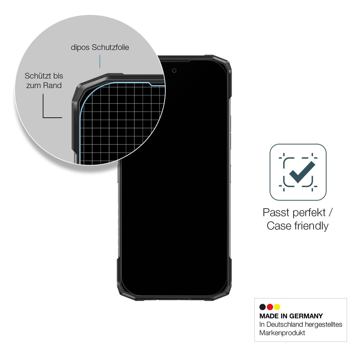2x Screen Protector for Doogee Blade 10 Max matte Flexible Glass 9H dipos