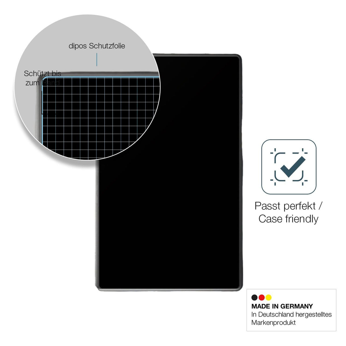 2x Screen Protector for xCody 7 Zoll matte Flexible Glass 9H dipos