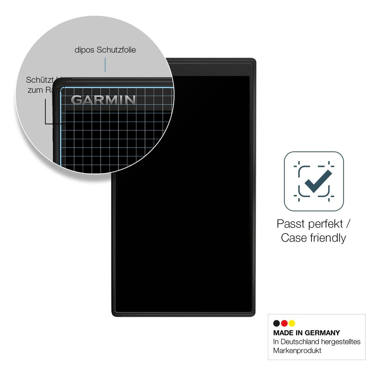 2x Screen Protector for Garmin DriveSmart 55 matte Flexible Glass 9H dipos