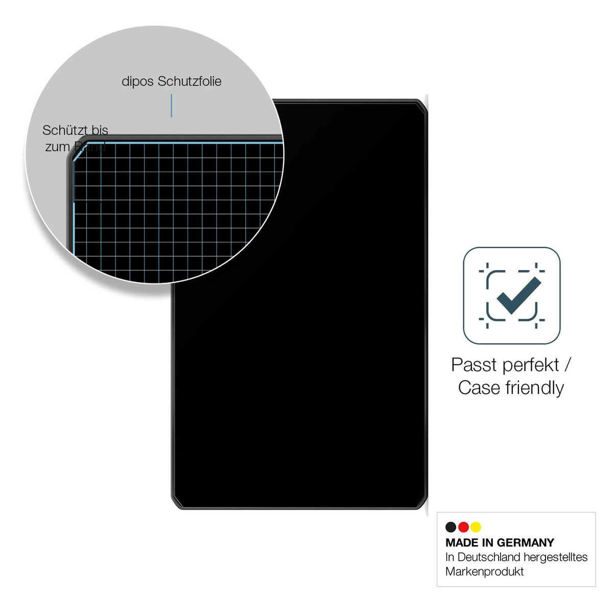 2x Screen Protector for Garmin dezl LGV1020 matte Flexible Glass 9H dipos