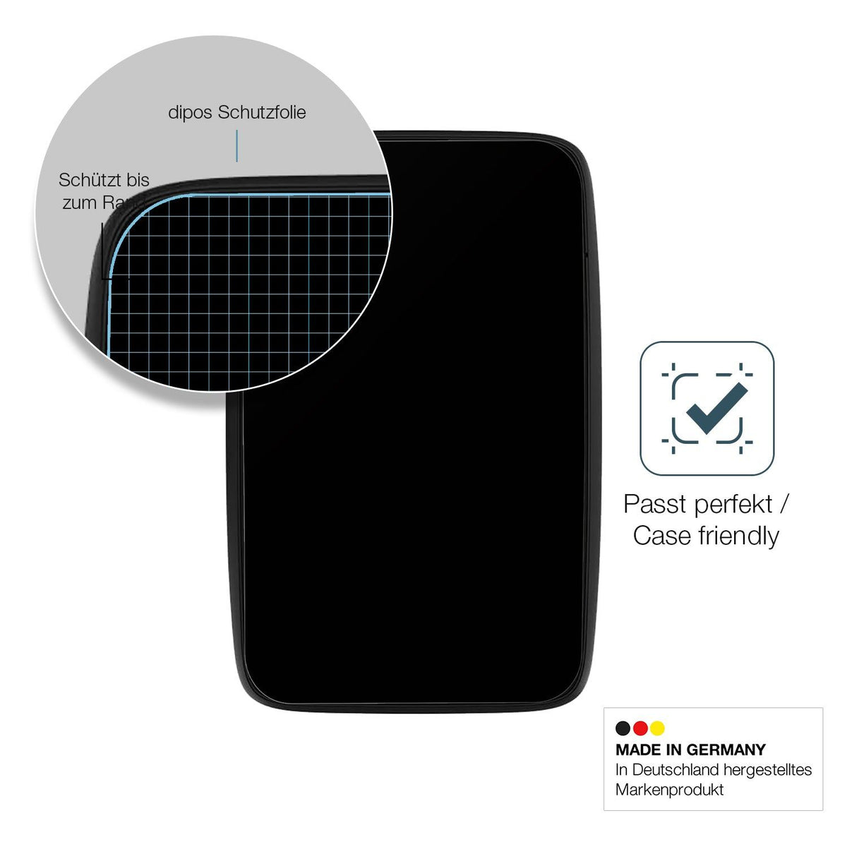 2x Screen Protector for TomTom Go Camper Max (2. Gen) matte Flexible Glass 9H