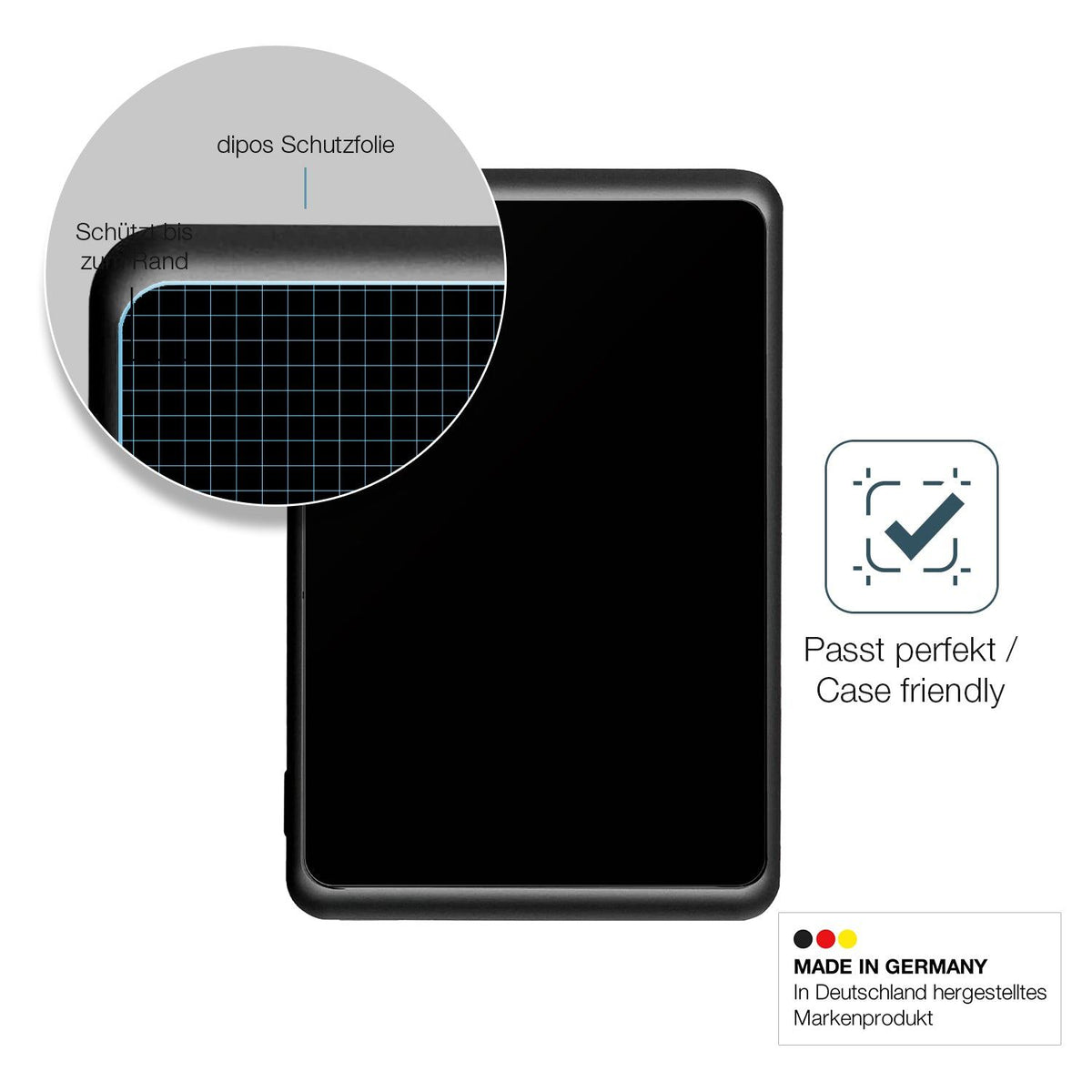 2x Screen Protector for Snooper Truckmate 6900 matte Flexible Glass 9H dipos