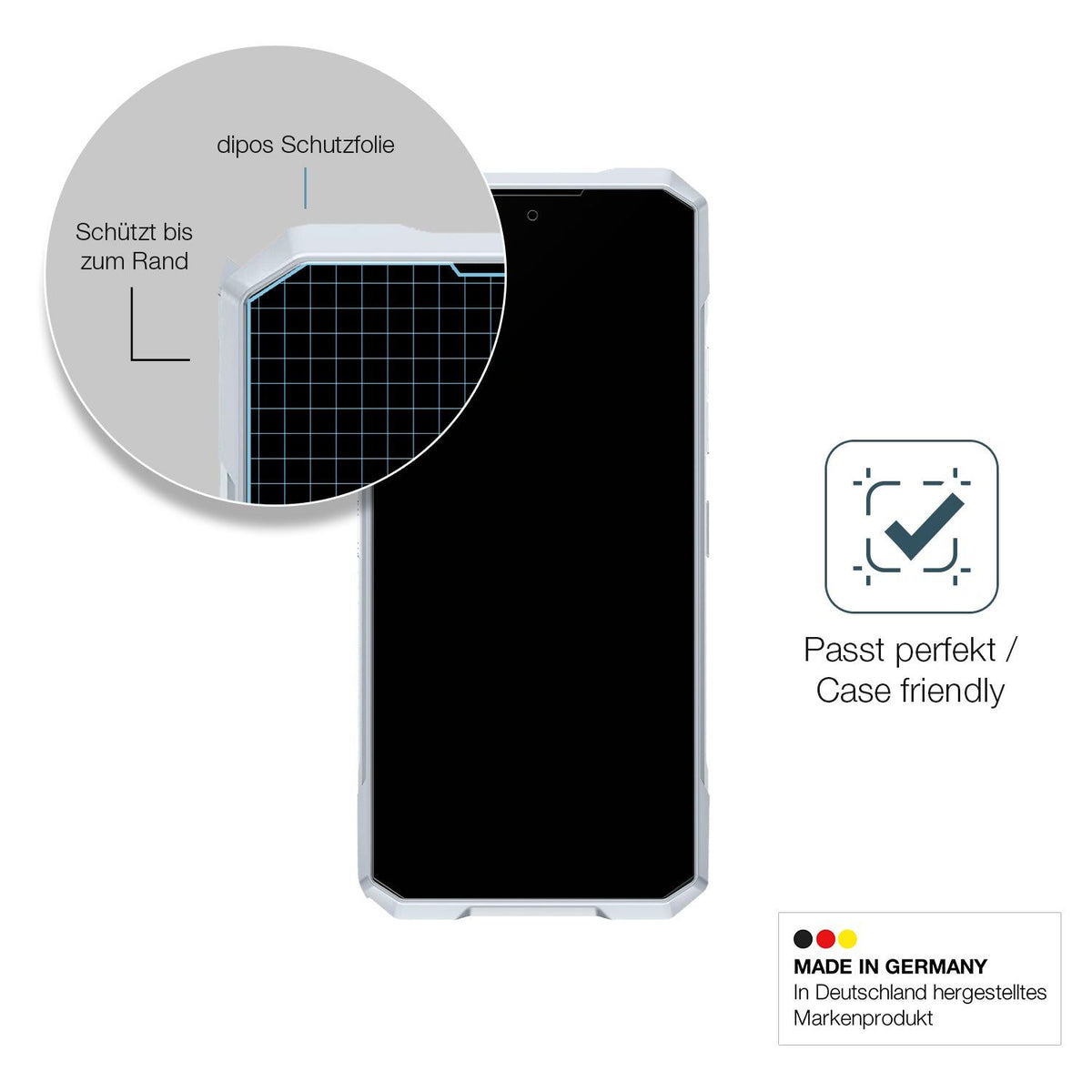 2x Screen Protector for Doogee Blade GT 5G matte Flexible Glass 9H dipos