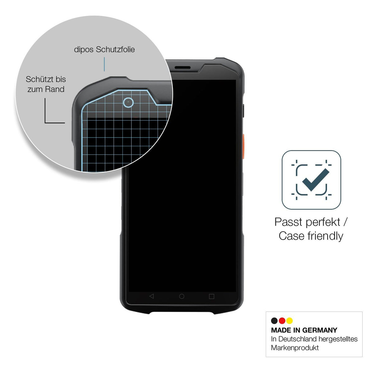 2x Screen Protector for sunmi L2s matte Flexible Glass 9H dipos