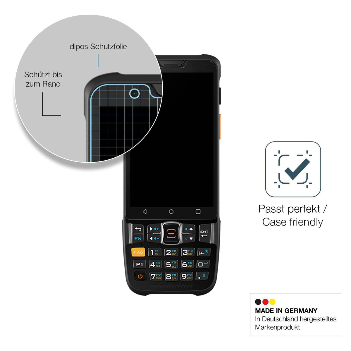 2x Screen Protector for sunmi L2Ks matte Flexible Glass 9H dipos