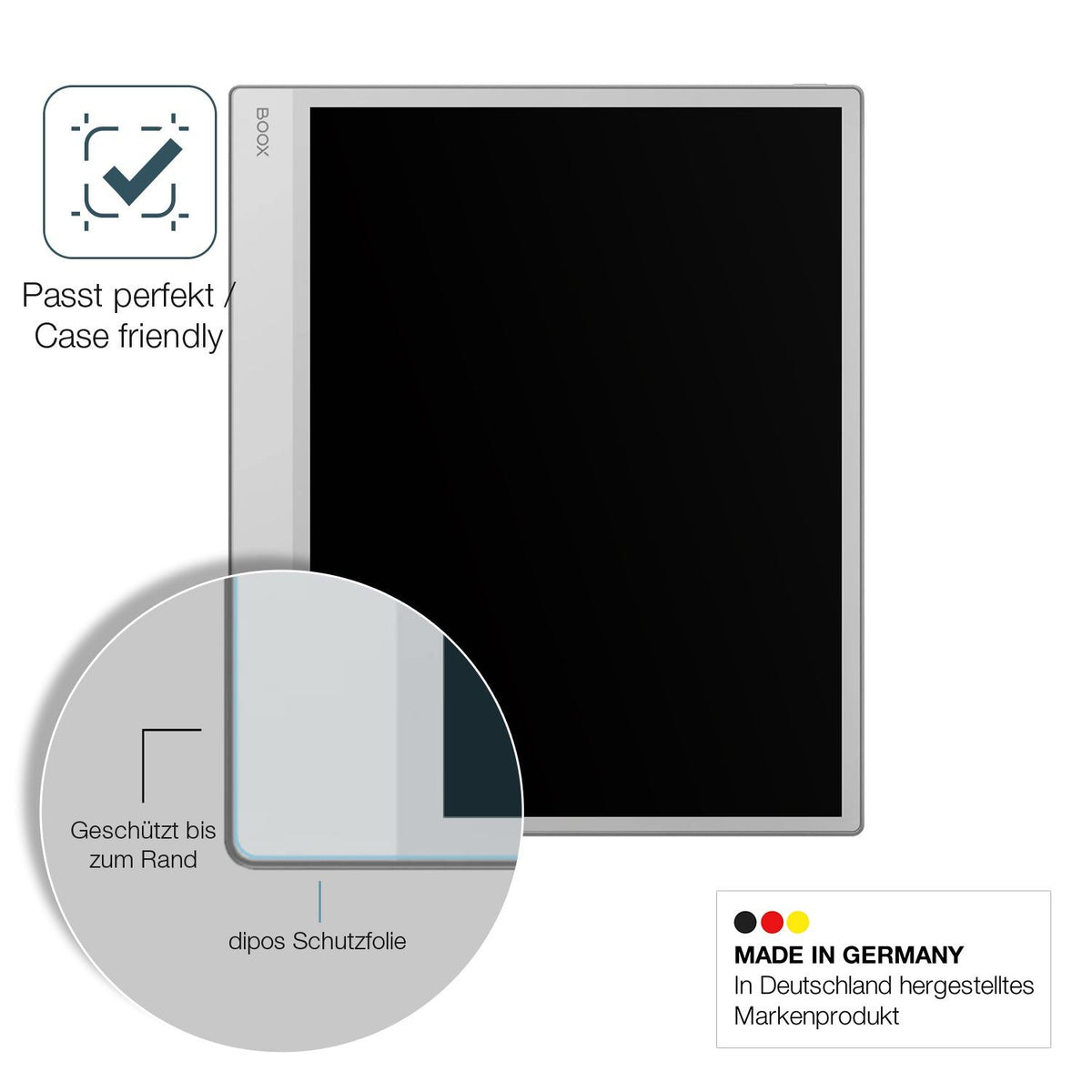 2x Screen Protector for Onyx Boox Note Max 13.3 matte Flexible Glass 9H dipos