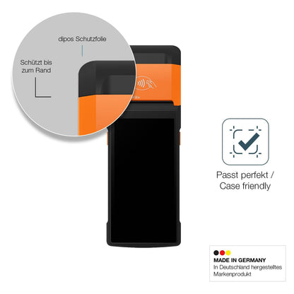 2x Screen Protector for sunmi V2s matte Flexible Glass 9H dipos