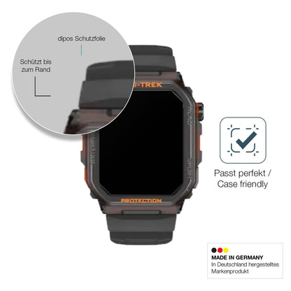 2x Screen Protector for Rogbid Tank G2 Smartwatch matte Flexible Glass 9H dipos