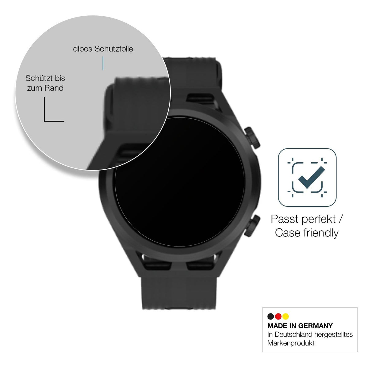 2x Screen Protector for Blackview R8 Pro Smartwatch matte Flexible Glass 9H