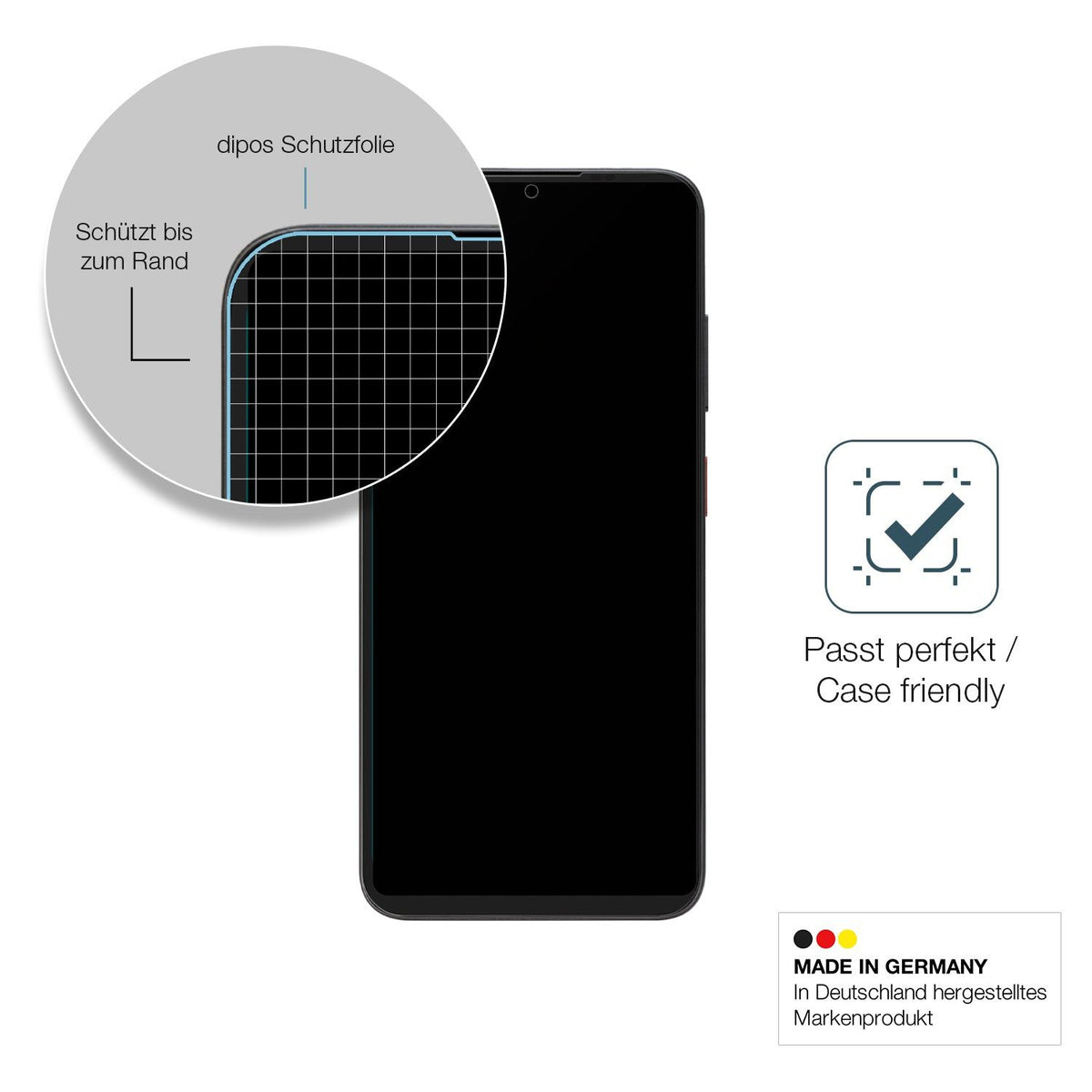 2x Screen Protector for ZTE Optus X Total matte Flexible Glass 9H dipos