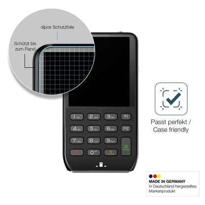 2x Screen Protector for Pax D190 matte Flexible Glass 9H dipos