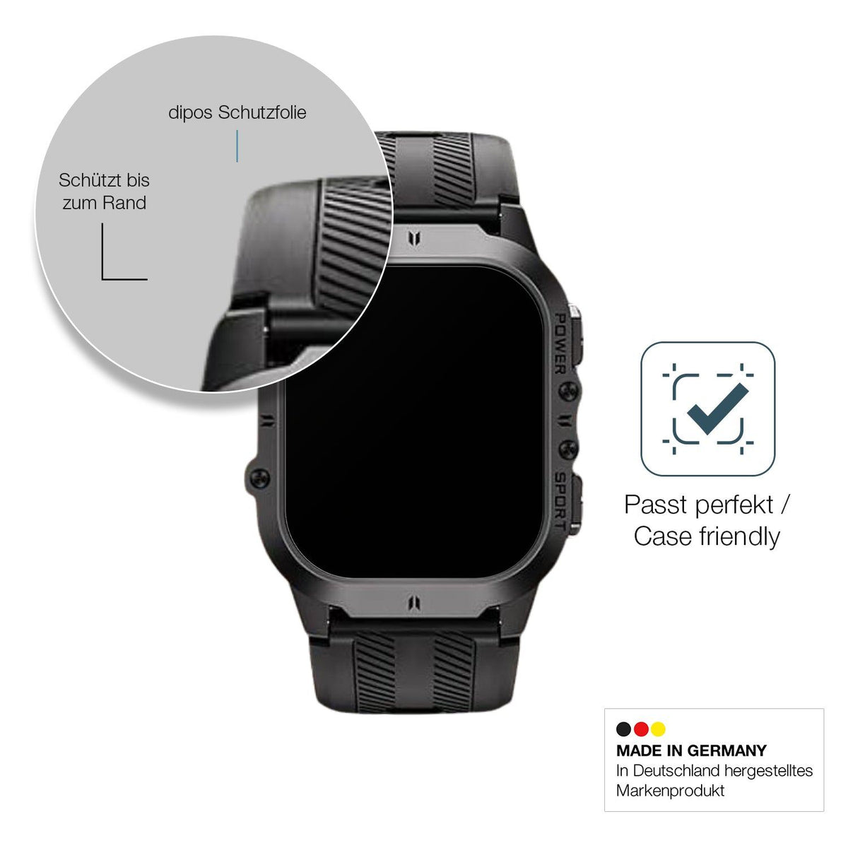 2x Screen Protector for HIRREO FV14 matte Flexible Glass 9H dipos