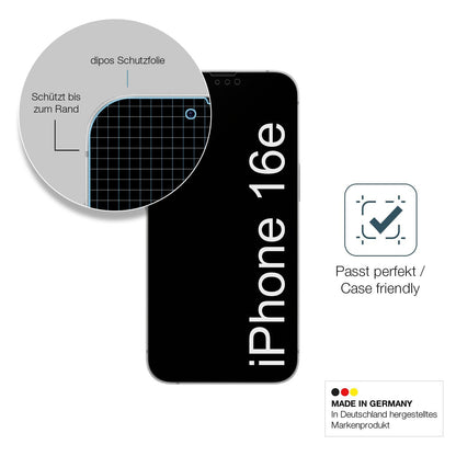 2x Screen Protector for Apple iPhone 16e matte Flexible Glass 9H dipos