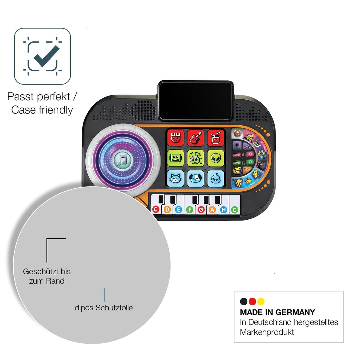 2x Screen Protector for Vtech Mein Mini-Mischpult matte Flexible Glass 9H dipos