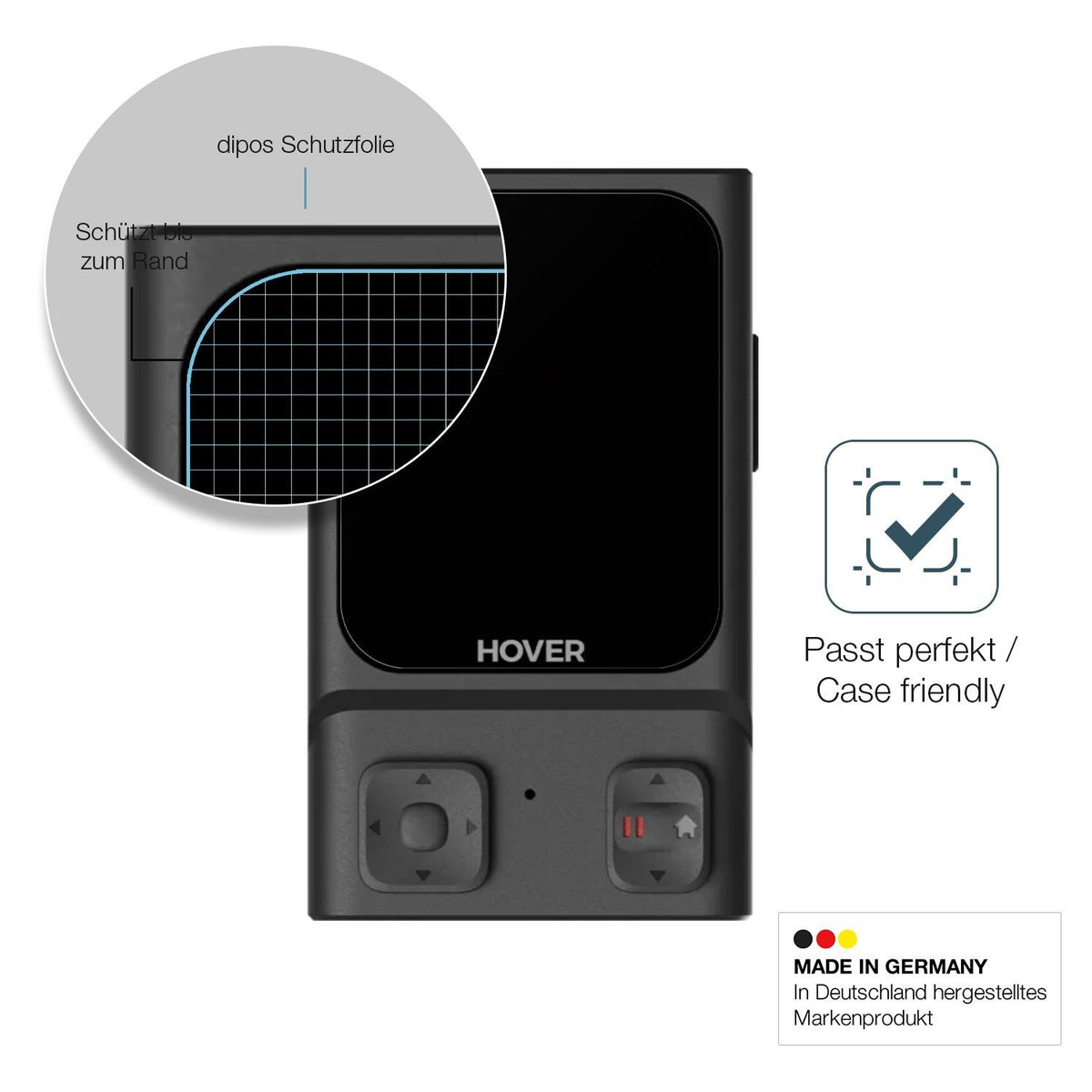 2x Screen Protector for Hoverair Beacon matte Flexible Glass 9H dipos