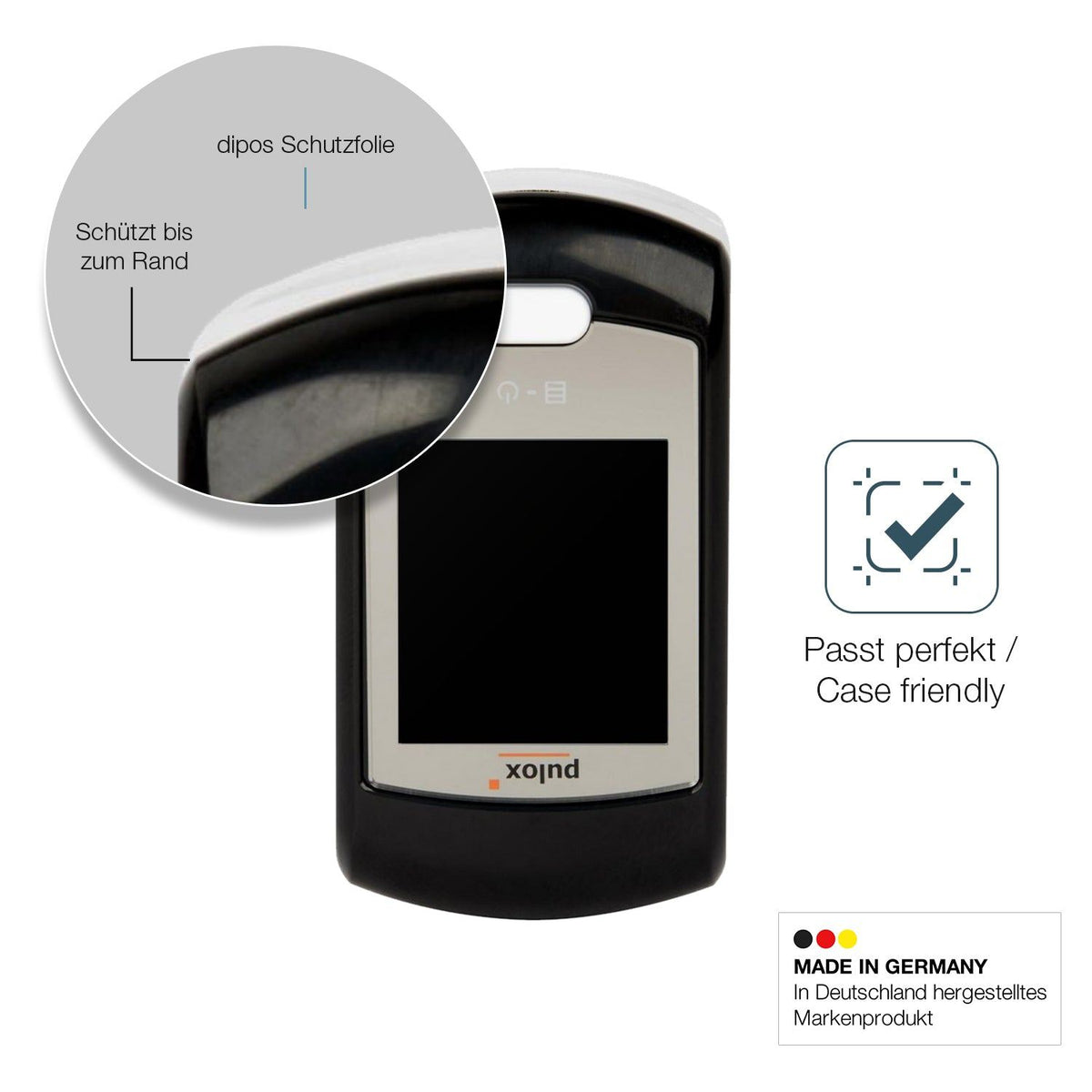 2x Screen Protector for Pulox PO-200A matte Flexible Glass 9H dipos