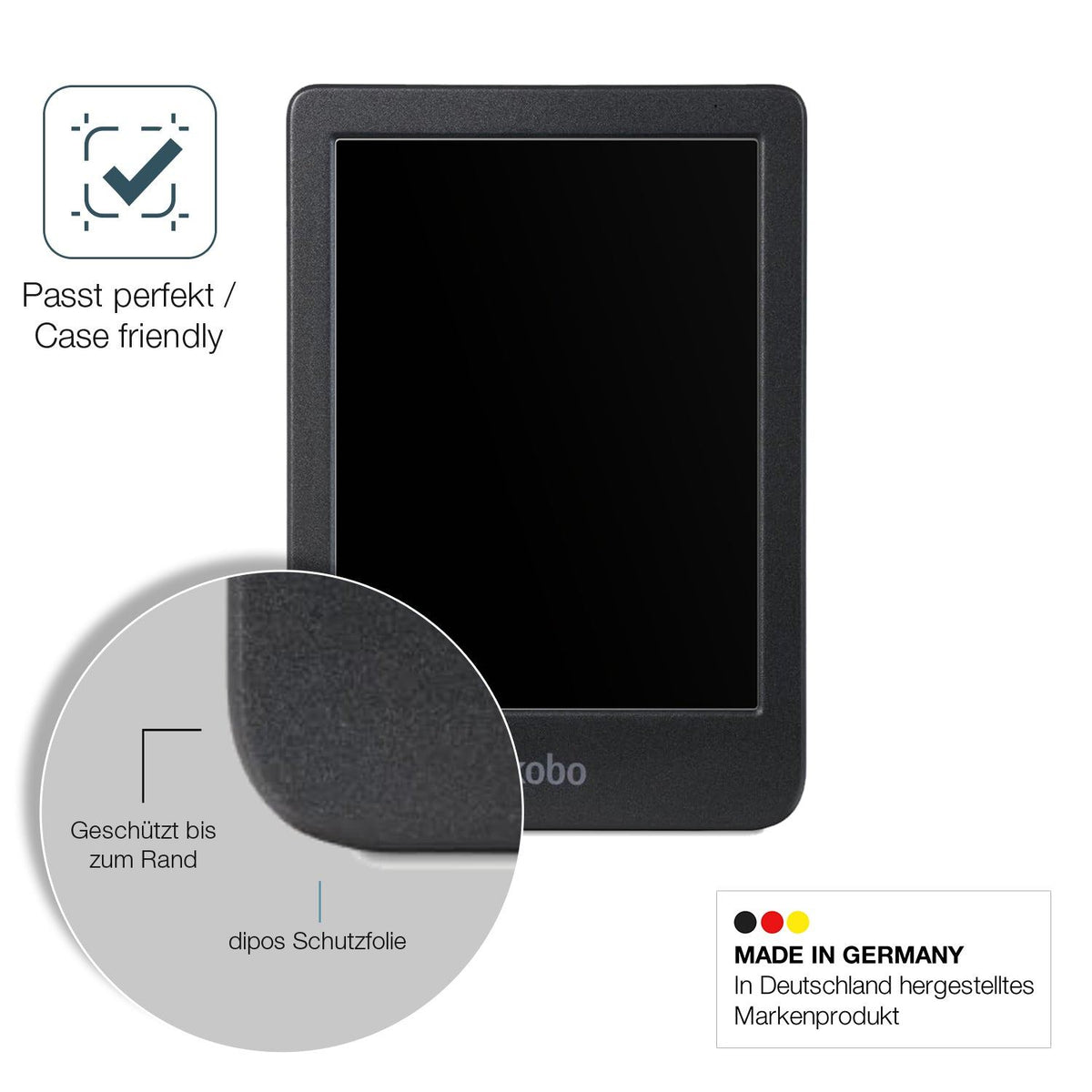 2x Screen Protector for Kobo Clara BW eReader matte Flexible Glass 9H dipos