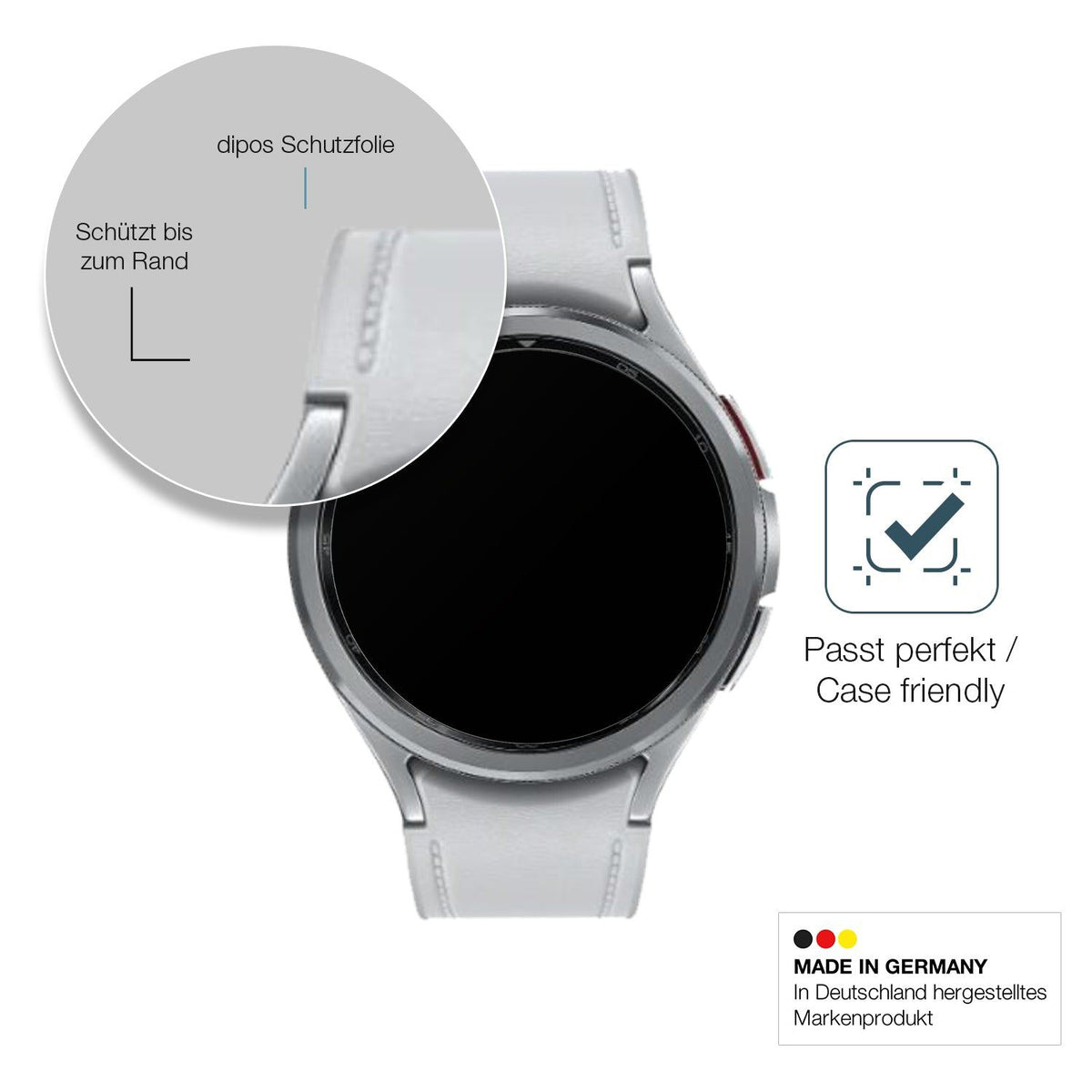 2x Screen Protector for Samsung Galaxy Watch 6 Classic 47mm matte Flexible