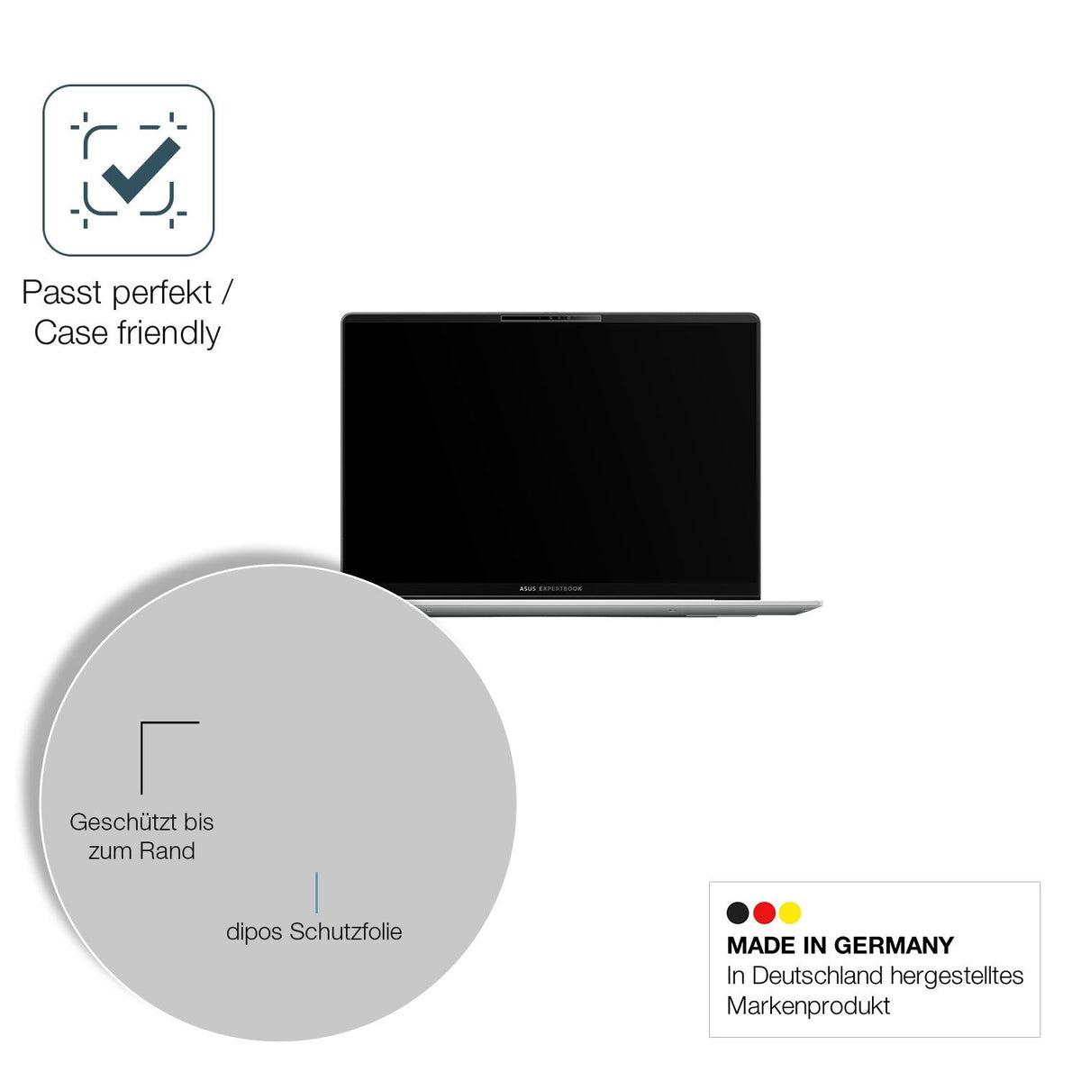 2x Screen Protector for Asus Expertbook P5 V5405 matte Flexible Glass 9H dipos