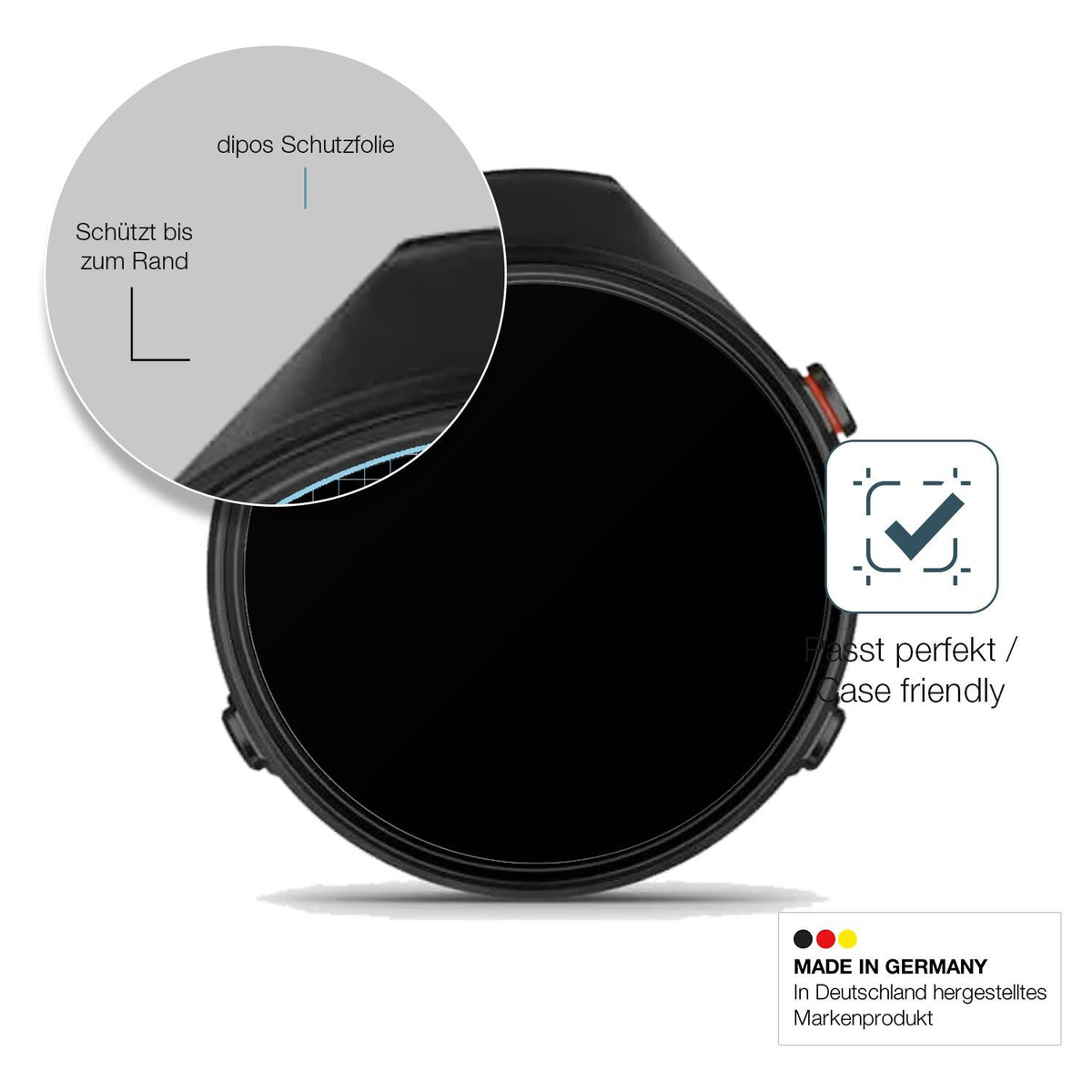 2x Screen Protector for Garmin Approach G12 matte Flexible Glass 9H dipos