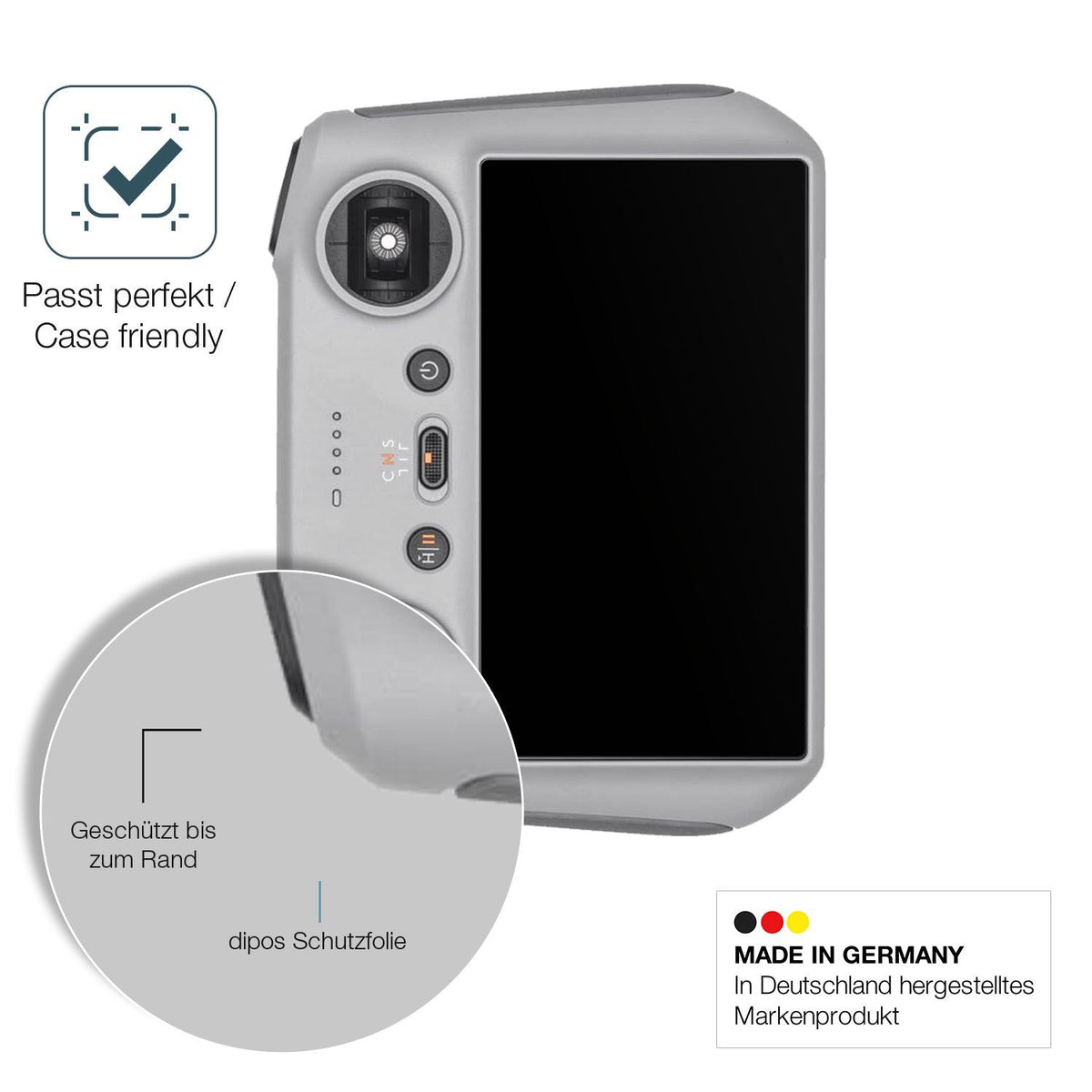 2x Screen Protector for DJI RC matte Flexible Glass 9H dipos