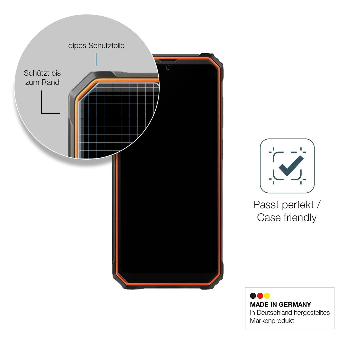 2x Screen Protector for Blackview BV4800 SE matte Flexible Glass 9H dipos