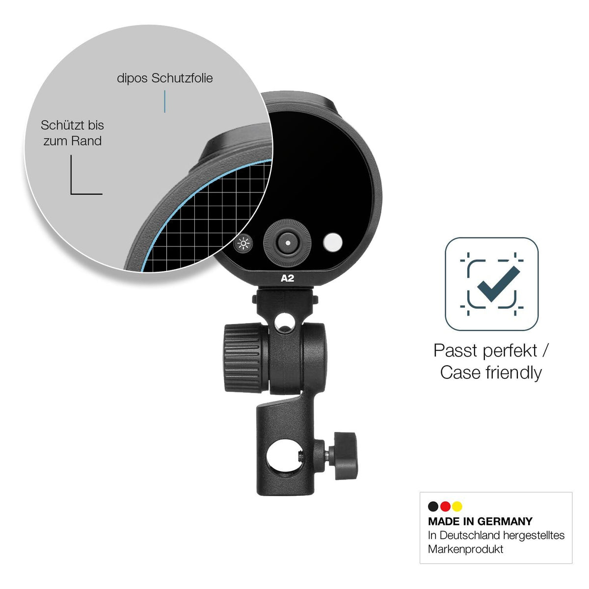 2x Screen Protector for Profoto A2 matte Flexible Glass 9H dipos