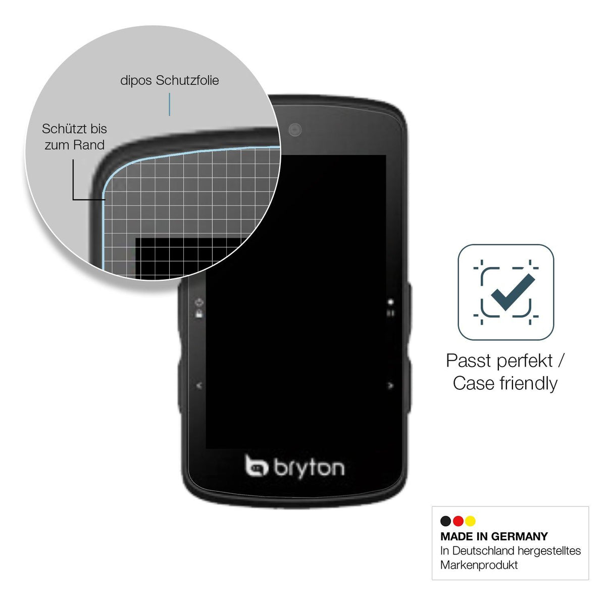 2x Screen Protector for Briton Rider 750SE 2.8 Zoll matte Flexible Glass 9H