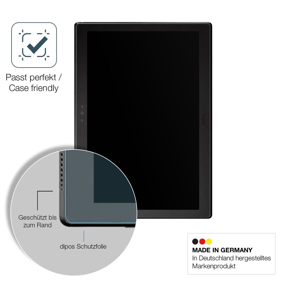 2x Screen Protector for Lenovo TB-X304X matte Flexible Glass 9H dipos