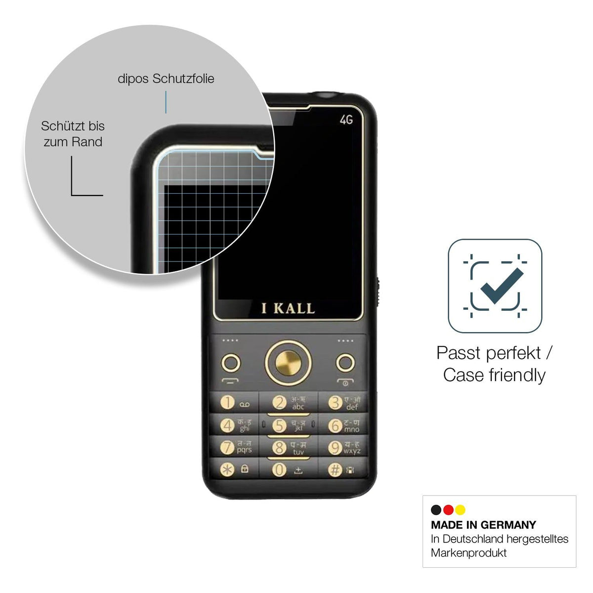 2x Screen Protector for I Kall K11 Pro 4G matte Flexible Glass 9H dipos