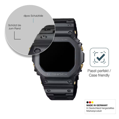 2x Screen Protector for Casio W-216H-1AV Eckig matte Flexible Glass 9H dipos