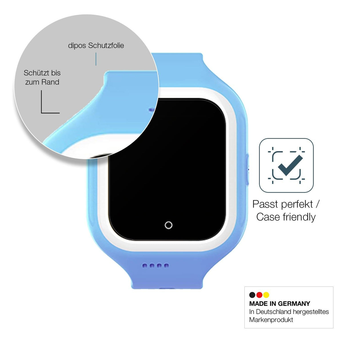 2x Screen Protector for SaveFamily Iconic Plus 2 4G matte Flexible Glass 9H