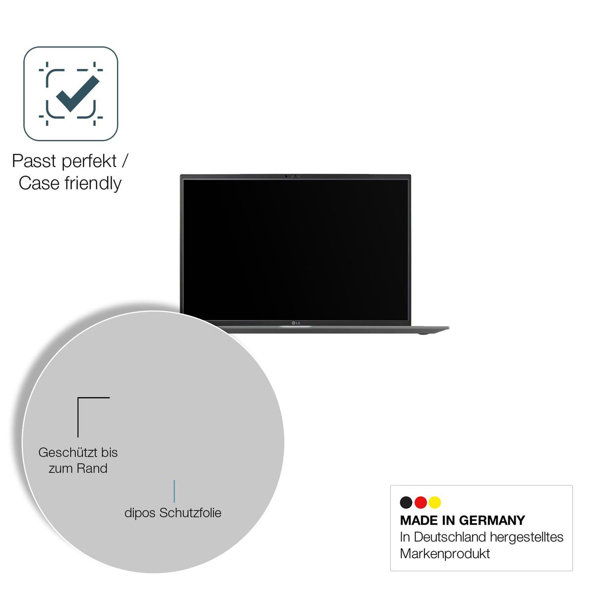 2x Screen Protector for LG Gram 17 Zoll 2025 matte Flexible Glass 9H dipos