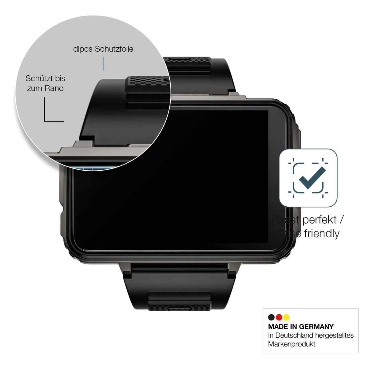2x Screen Protector for BLKE Max 4G matte Flexible Glass 9H dipos