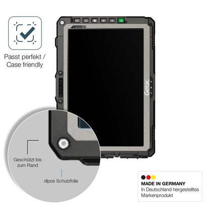 2x Screen Protector for Getac UX10 G3 matte Flexible Glass 9H dipos