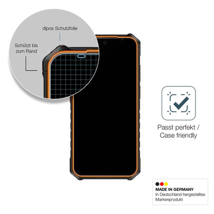 2x Screen Protector for Hammer Iron 6 matte Flexible Glass 9H dipos