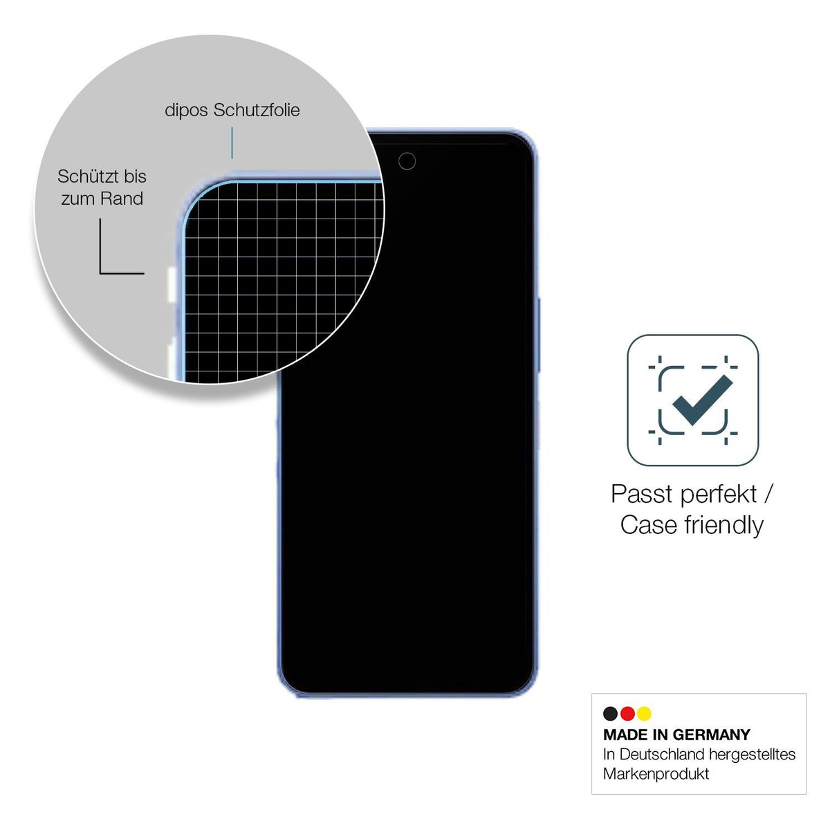 2x Screen Protector for Sharp Aquos wish5 matte Flexible Glass 9H dipos