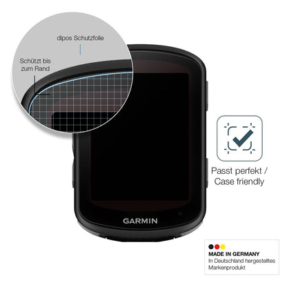 2x Screen Protector for Garmin Edge 840 matte Flexible Glass 9H dipos