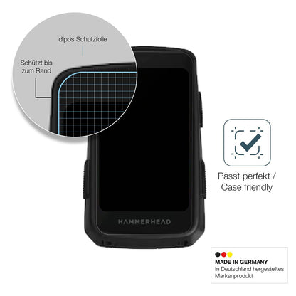 2x Screen Protector for Hammerhead Karoo 3 matte Flexible Glass 9H dipos