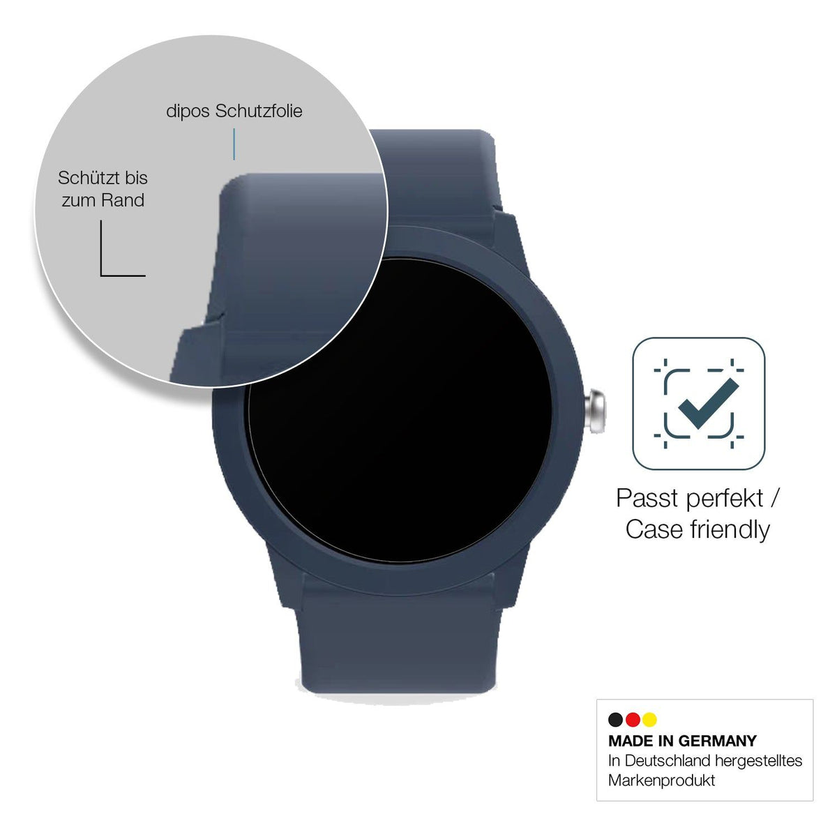 2x Screen Protector for Ice-Watch Ice Smart Junior RD 3.0 matte Flexible Glass