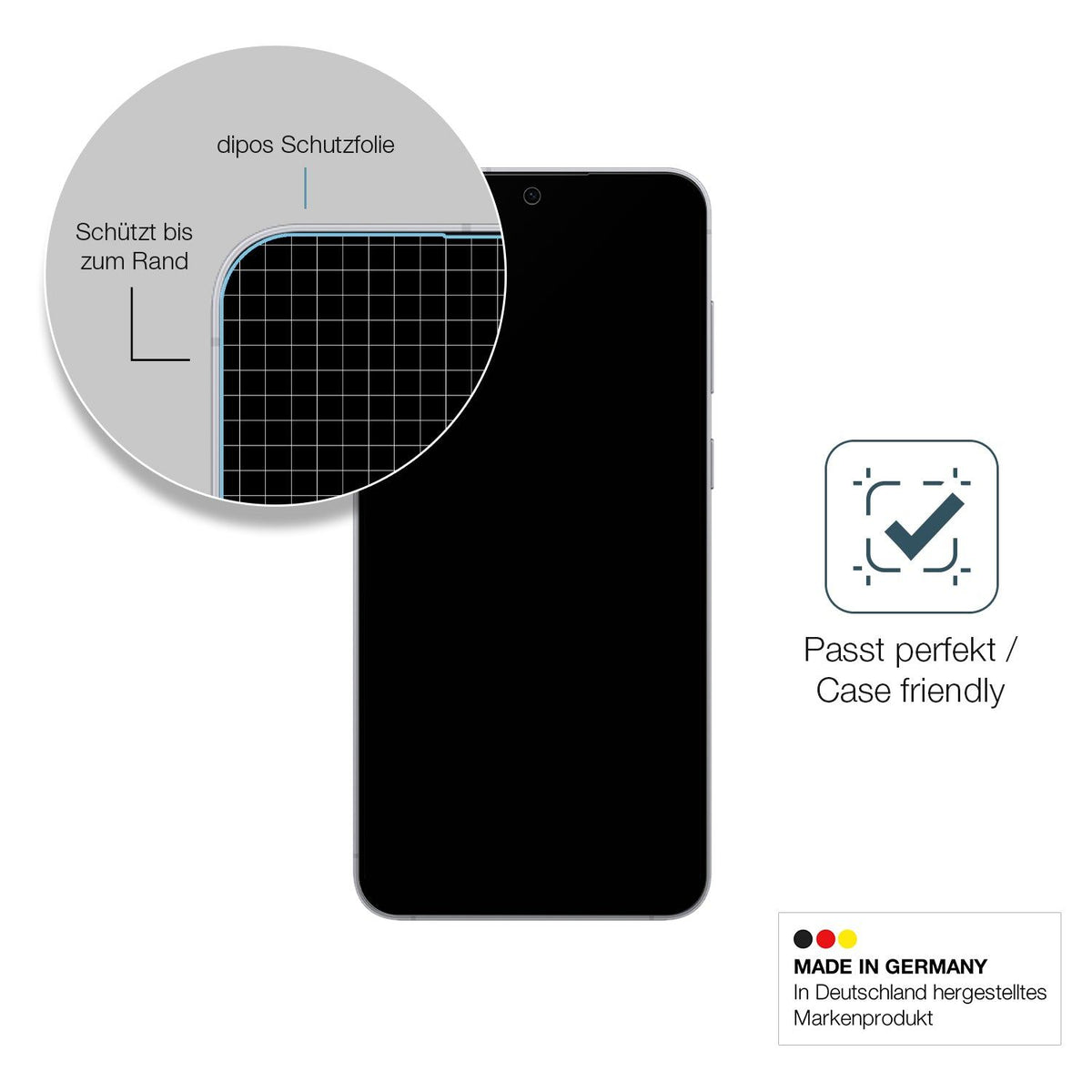 2x Screen Protector for Samsung Galaxy S25 FE matte Flexible Glass 9H dipos